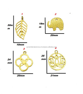 จี้โลหะชุบทองขัดเงา - จี้สำหรับทำเครื่องประดับเด็ก - Product Image 2