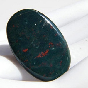 Piedra de sangre de alta calidad Joyería ovalada Colgante Piedra Oval Cabujón Joyería Piedra natural Curación Cristal Piedra preciosa mayorista - Product Image 2