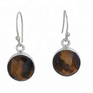 925เงินสเตอร์ลิงพร้อมชุบเงินต่างหูรูปตาเสือที่สวยงามต่างหูแฟชั่นสำหรับวันครบรอบแต่งงานหรือของขวัญ - Product Image 1