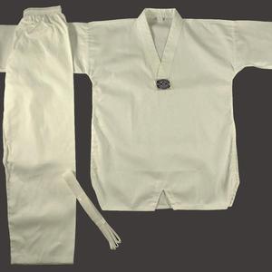 Nueva venta al por mayor de encargo estilo de artes marciales uniformes taekwondo V-cuello gi dobok - Product Image 1