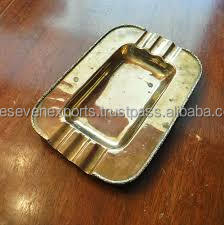 Cendrier rond en laiton portable, écologique, de nouvelle conception, doré - Product Image 4