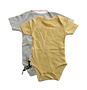 Organische Bamboe Katoenen Baby Romper Gedrukt Factory Directe Verkoop Zomer Kleding Pasgeboren Romper Biologische Katoenen Baby Jumpsuit Online