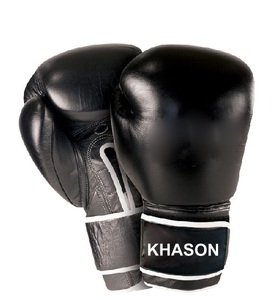 Guantes de Boxeo Profesionales al por Mayor con Logotipo Personalizado, de Cuero Vacuno, 8oz y 12oz, Ligeros, para CLOSURE KHASON BRAND, para Entrenamiento Masculino - Product Image 1