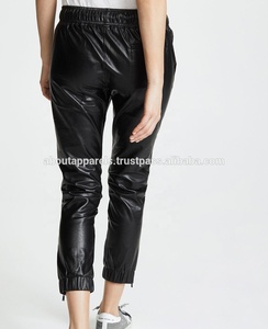 Mới hợp thời trang thời trang Hollow Out đàn hồi eo Skinny quần da, phụ nữ chất lượng cao thoáng khí tùy chỉnh Jogger Biker da quần - Product Image 2