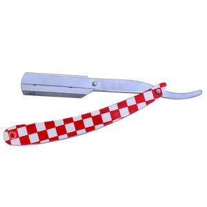 Navaja de Afeitar Desechable de Acero Inoxidable con Acabado Pulido/Satinado, Mango Recubierto de Papel, Práctica Función de Bloqueo Oscilante, Navaja de Prestigio - Product Image 3