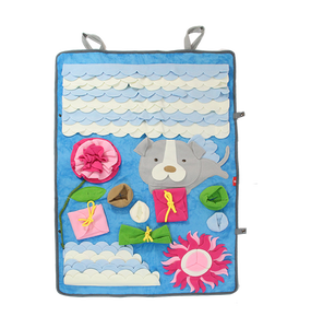 Alfombra Olfativa para Perros, Juego Divertido de Alimentación, Entrenamiento de Habilidades Naturales de Búsqueda de Alimentos, Trabajo con la Nariz, Patrón Animal, Fibra de Viaje - Product Image 1