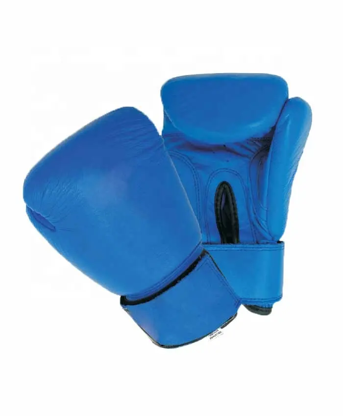 Fida hussain luvas de couro para boxe, luvas de couro fida para boxe, segurança na cor azul