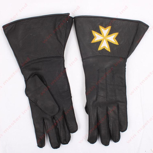 Guantes de regalia masónica, manoplas de ceremonia, masónico - Product Image 1