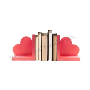Wooden Handmade Heart Shaped <b>Book</b> Rack Custom Design Decorative <b>Books</b> Rack Ideal for Online Sellers Direct Factory Supply - Product Image 1