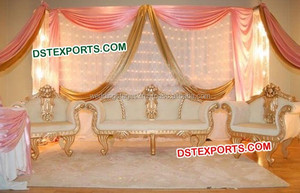 Mehdi — ensemble de canapé traditionnel indien, Sofa de scène de mariage, fonction chaise, de styliste - Product Image 4