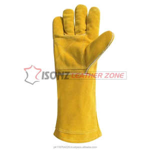 Gants de sécurité jaunes pour le soudage de la paume renforcée - Product Image 3