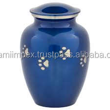 Paw Print Funeral <b>Keepsake</b> Urn <b>for</b> Human <b>Ashes</b> Enamel Finished Urn Small Size <b>Keepsake</b> Urn Funeral Supplies - Product Image 5