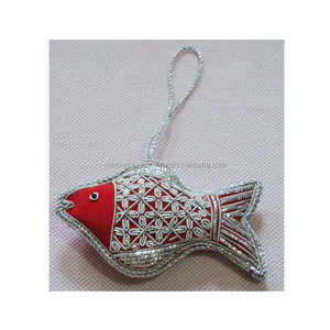 Adornos Colgantes para Árbol de Navidad, Decoraciones Navideñas Bordadas con Cuentas - Product Image 1