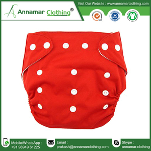 Couches en tissu pour bébé en coton laminé imperméable, lavable et réutilisable Fabricants OEM personnalisés d'Inde - Product Image 3
