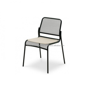 Made in India New Indoor Furniture Chair Supplier and Manufacture Metal Chair With Cushion Seated Logo <b>Prints</b> - Product Image 1