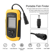Détecteur de poissons portable FFC1108-1, sonar de pêche, capteur d'alarme, profondeur 100 m