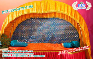 Sangeet-decoración tradicional musulmana para escenario, cojines bordados coloridos de noche para Mehandi, nuevo estilo - Product Image 6