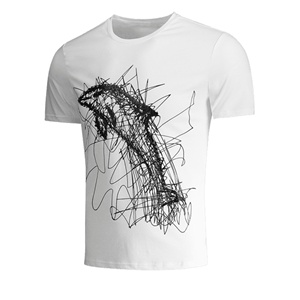 Offre Spéciale T-shirt à manches courtes pour hommes personnalisé Super doux confortable sérigraphié coupe régulière pour le printemps été en gros - Product Image 4