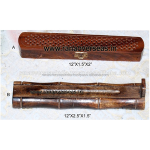 Quemador de incienso hecho a mano, soporte con diseño de red tallada a mano para palo de incienso y conos - Product Image 4