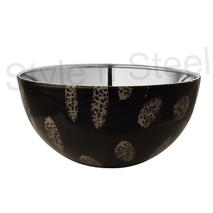 Mixing Salad <b>Bowl</b> Stainless Steel Metal with outside Designs - Product Image 2