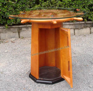 TABLE DE ROUE DE NAVIRE EN BOIS AVEC ARMOIRE MEUBLES NAUTIQUES/MEUBLES POUR LA DÉCORATION DE LA MAISON 2023 - Product Image 2