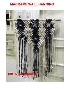 Hermosa Decoración Navideña Hecha a Mano, Tapiz de Pared de Macramé de Algodón, Decoración Boho para Pared - Product Image 1