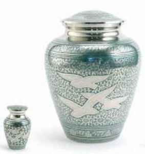 Urnes commémoratives en métal massif, laiton/aluminium, pour adultes, cendres de funérailles humaine, Style américain/européen - Product Image 5