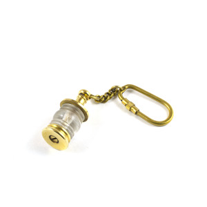 Antique <b>Vintage</b> <b>Mini</b> Brass Metal Oil Lantern Keychain Nautical Copper Finish Small Loop Promotional Carabiners for Car Home - Product Image 4