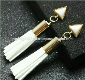 Pendientes de borla bohemios de último diseñador para damas para fiestas, bodas, compromisos, regalos - Product Image 4