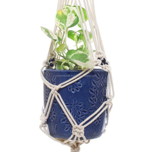 Colgadores de Macramé Tradicionales y Étnicos para Plantas, Colgadores de Cuerda para Plantas, Colgadores de Madera para Plantas - Product Image 3