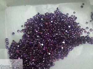 Azul Color de diamantes Natural genuino gemani se diamantes ronda brillante corte de 0,01 a 0,12; 7903232, excelente SI1 a I3 - Product Image 3