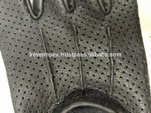Gants de cyclisme en cuir noir pleine main Keven Impex de haute qualité, respirants, avec fermeture auto-agrippante, unisexe, prix abordable, États-Unis - Product Image 4