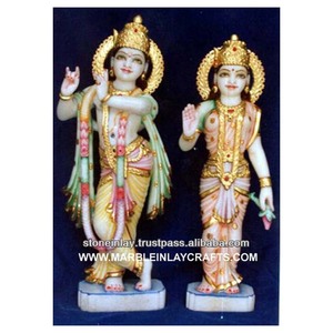 Marble Radha Krishna Standing Statue - Product Image 1