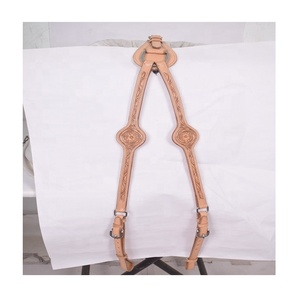 Juego de caballete y coraza de cuero occidental con herramientas de primera calidad hecho a mano con accesorios de acero inoxidable y latón - Product Image 2