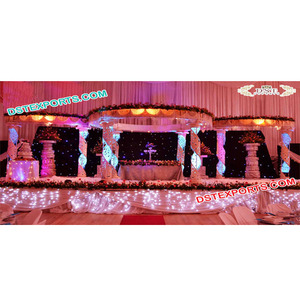 Mandap de mariage en cristal de conception exceptionnelle, Mandap de mariage indien en fibre de cristal, derniers modèles de Mandap de mariage, fabricant aux Pays-Bas 
 - Product Image 1