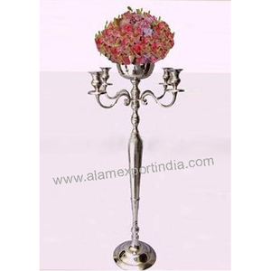 Floral Metal <b>Candelabra</b> for Weddings-Handmade Customizable Sizes - Product Image 3
