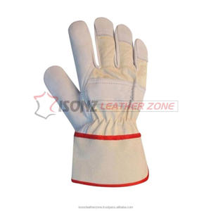 Guantes de Seguridad para Trabajo con Cuero, Duraderos, Transpirables, Antideslizantes, Sin Látex, de 10 Pulgadas - Product Image 6