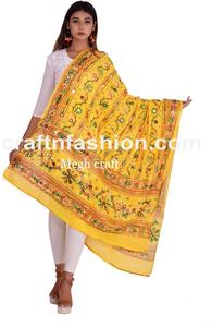 2019 Navratri de algodón de moda robó Chaniya Choli Dupatta diseñador Dupatta-Sitara-hecho a mano Gujarati Gamthi Garba desgaste - Product Image 2