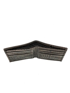 Crocodile Embossed Leather Bifold <b>Wallet</b> Exotic Pattern Multi Card Holder Classic Mens Billfold OEM - Product Image 4