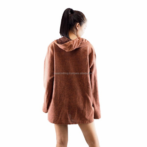 NAPAT mujer chaqueta de invierno Casual manga larga capucha algodón - Product Image 2