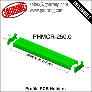 ผู้ถือ PCB พลาสติก ABS ที่มีการเชื่อมต่อ DIN สำหรับอุปกรณ์อิเล็กทรอนิกส์และเครื่องมือ Enclosure - Product Image 4