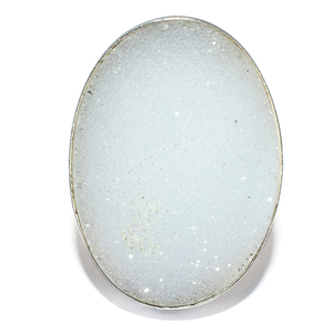 Lunette de forme ovale fascinant, bagues en argent Sterling 925 blanc, bijoux en argent Sterling 925 - Product Image 3