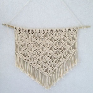 Fait à la main Boho macramé tenture murale tissé lune étoile attrape-rêves tapisserie pour enfants bébé chambre décor à la maison - Product Image 6