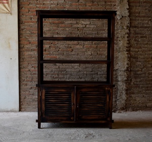 ตู้หนังสือไม้สักในร่มจากอินโดนีเซีย - DW-BC007 ตู้หนังสือไม้สักจากอินโดนีเซีย - Product Image 2