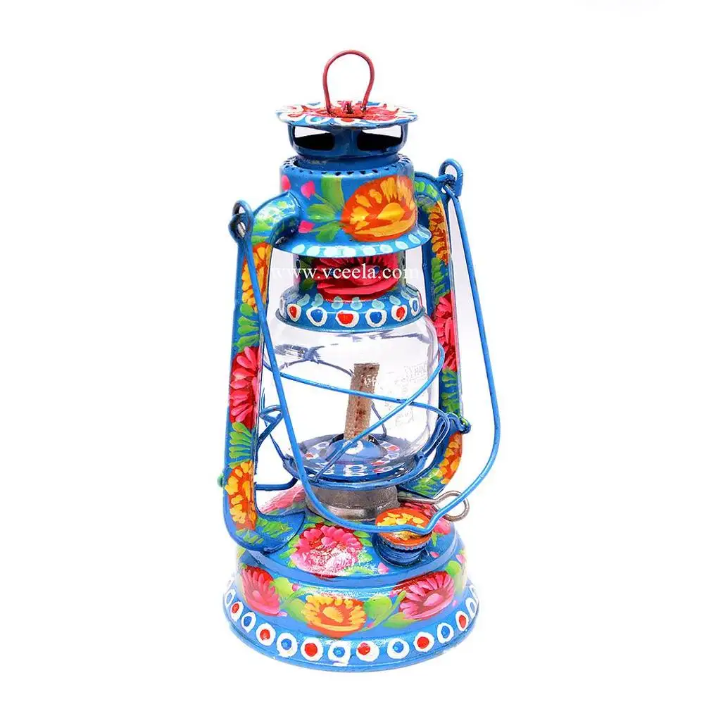 Pakistani Steal made Hand painted Lantern With Truck Art