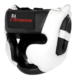 Guantoni da boxe In Pelle e pu Testa Guardie di protezione <span class=keywords><strong>gear</strong></span> - Product Image 2