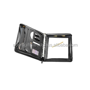 New PU Leather Cover <b>Ring</b> <b>Binder</b> Agenda/Leather <b>Ring</b> <b>Binder</b> Folder for Business Notepad Holder - Product Image 1