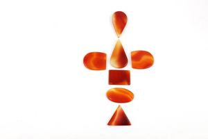 Juego de 7 piezas de grado superior de ónix rojo natural hermoso suave Multi-forma cabujones con parte posterior plana piedras preciosas sueltas al por mayor - Product Image 3