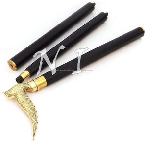 Mango de cabeza de pájaro antiguo dorado de latón macizo, de 36 pulgadas bastón de madera, el mejor regalo para personas mayores, novedad CHWKS36094 - Product Image 5