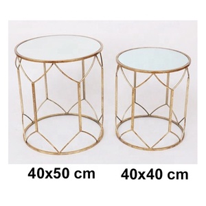 Mesa de centro de cristal, mesa de boda, espejo, muebles de sala de estar, decoración del hogar, muebles de comedor, novedad - Product Image 1